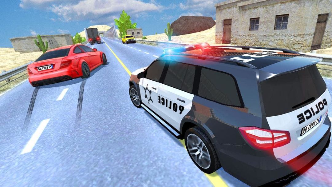 Police Car Driving Traffic 게임 스크린 샷