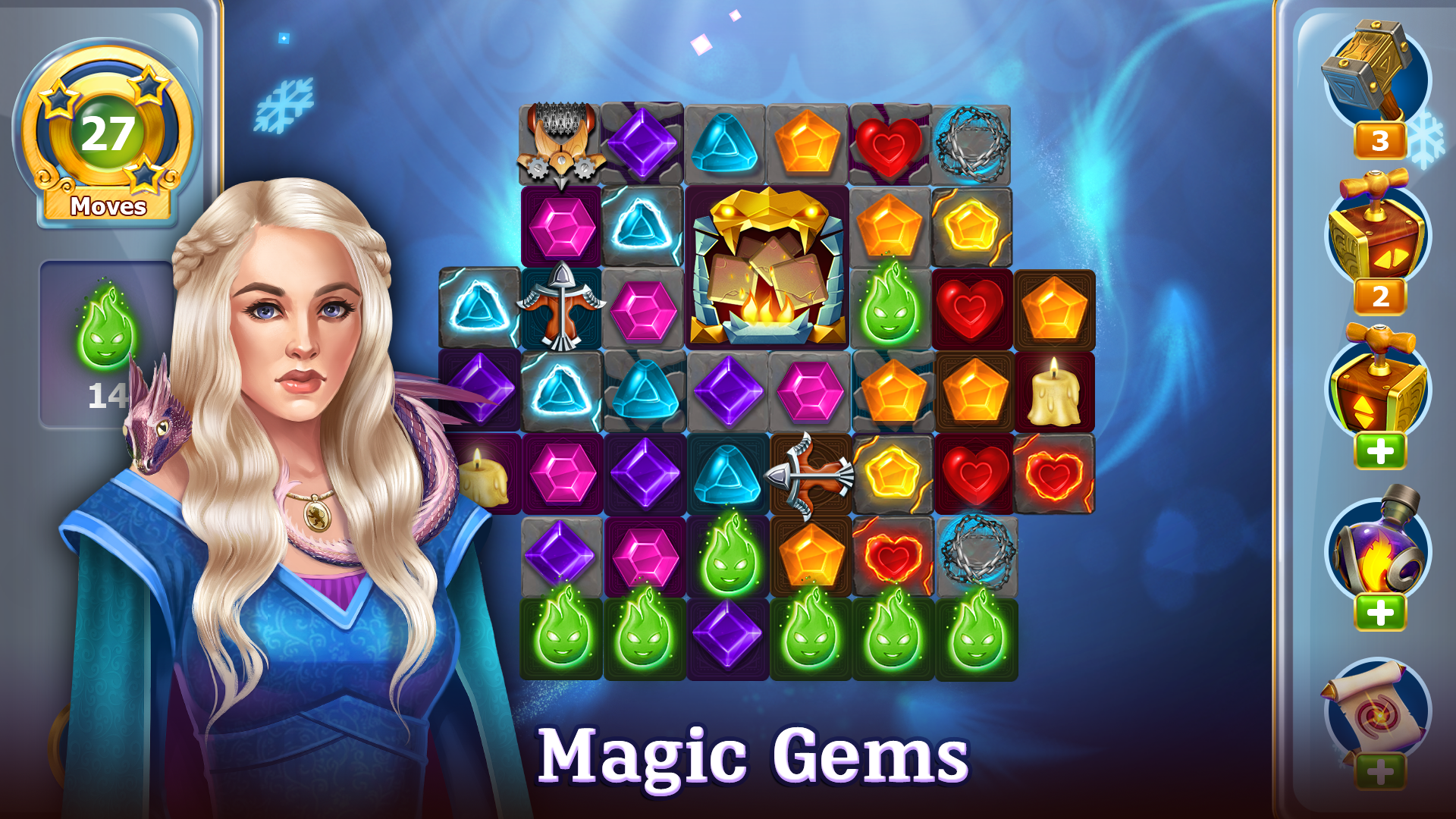 Screenshot 1 of Diamonds Time - Jogos Match3 grátis e jogo de quebra-cabeça 
