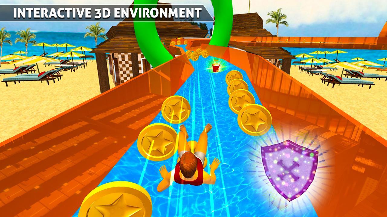 워터 슬라이드 모험 3D 게임 스크린 샷