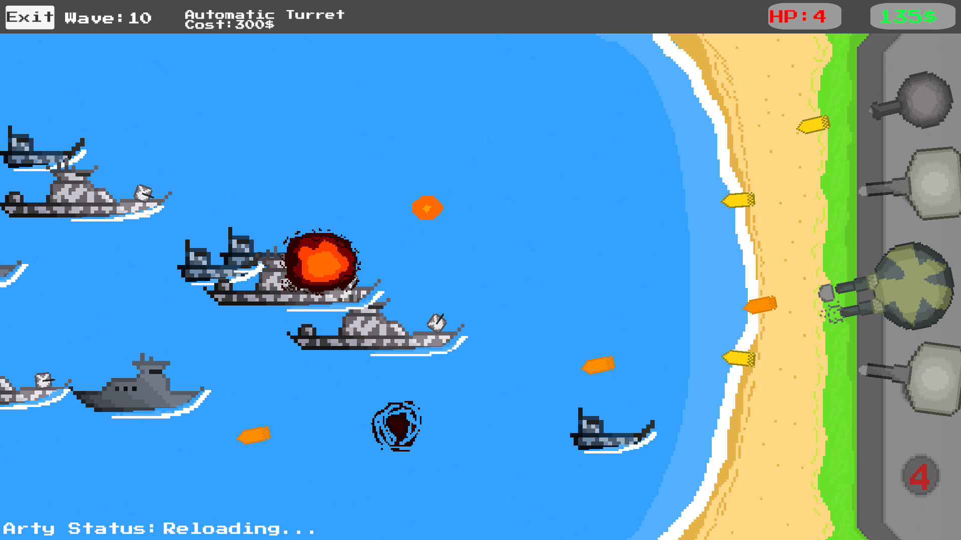 Screenshot of Coastal Defense
