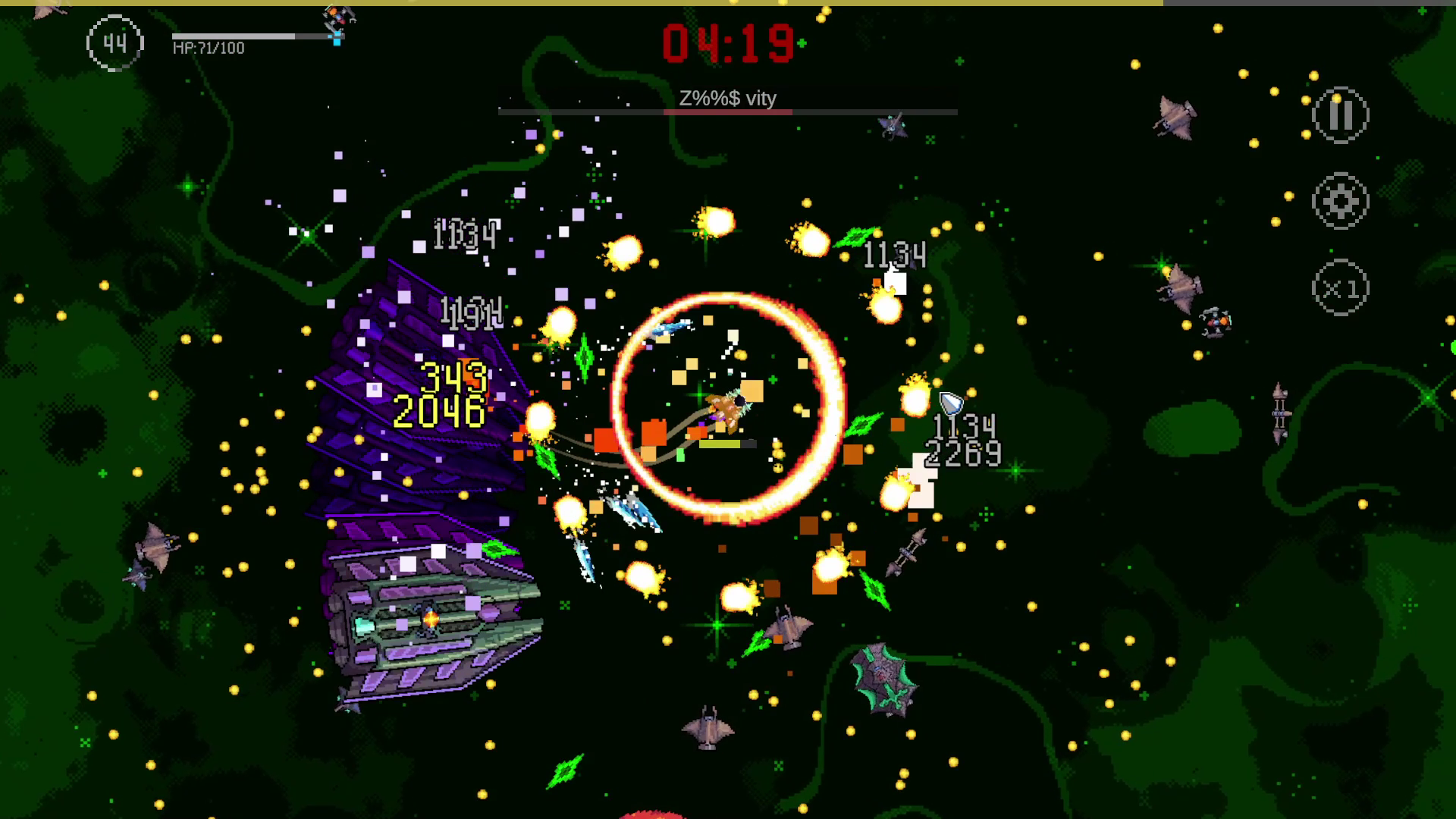 Cosmic Survival: 2D Roguelike Game Screenshot