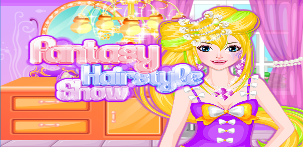 Banner of Fantasy Hairstyle Show - Jeux d'habillage pour filles 2.0