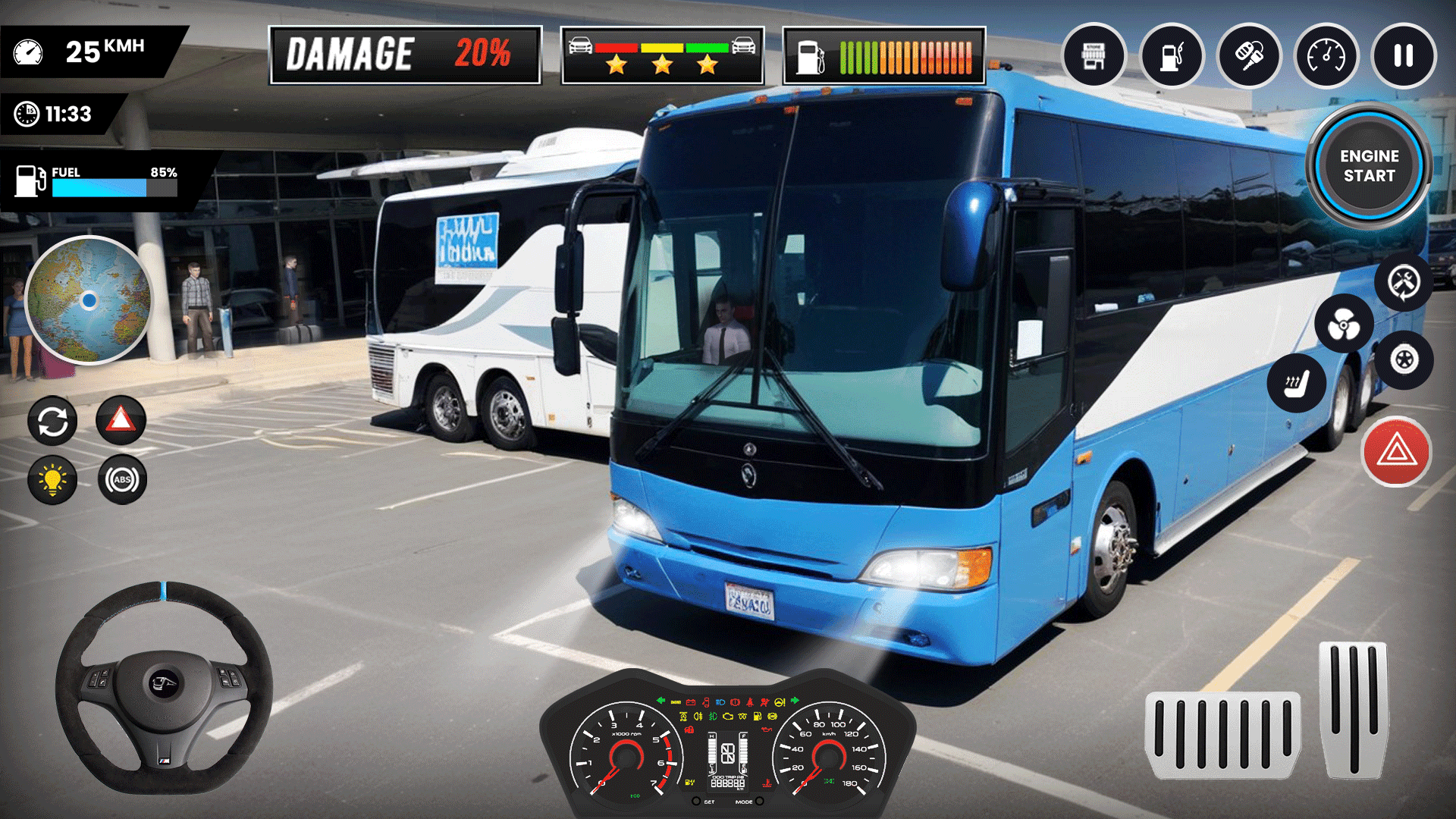 Bus Driving Simulator Games 3D ภาพหน้าจอเกม