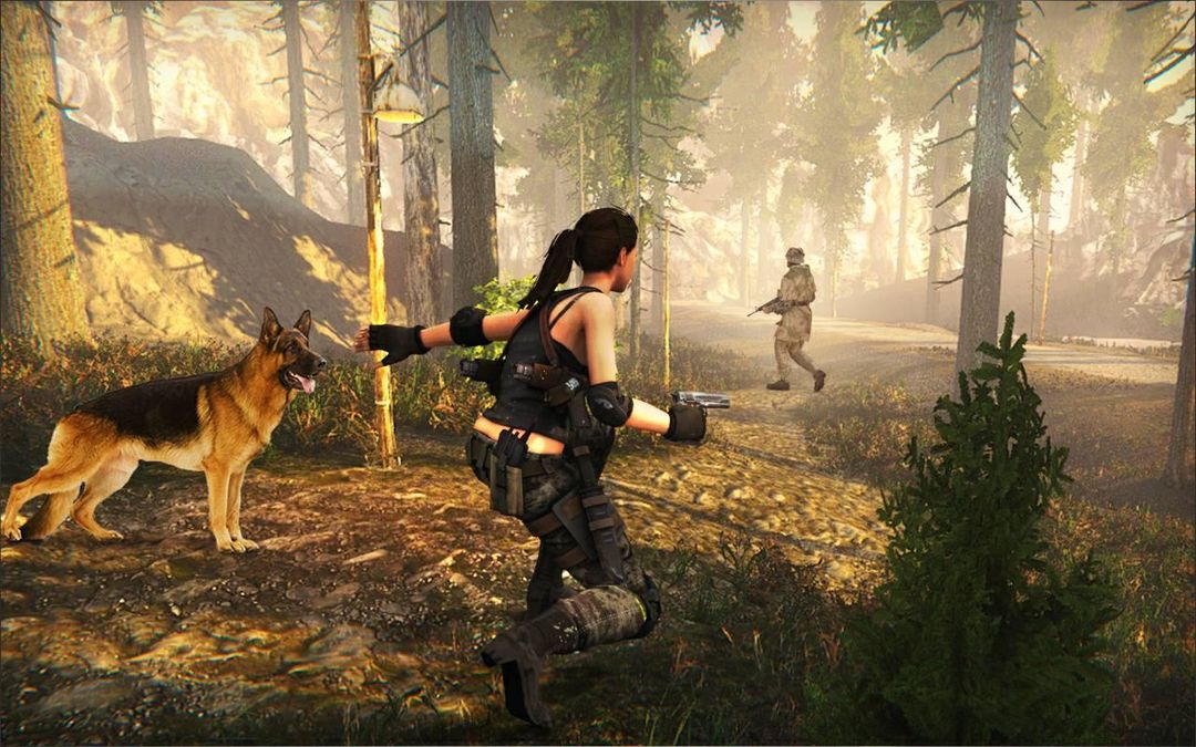 Secret Agent Lara : Frontline Commando TPS screenshot game