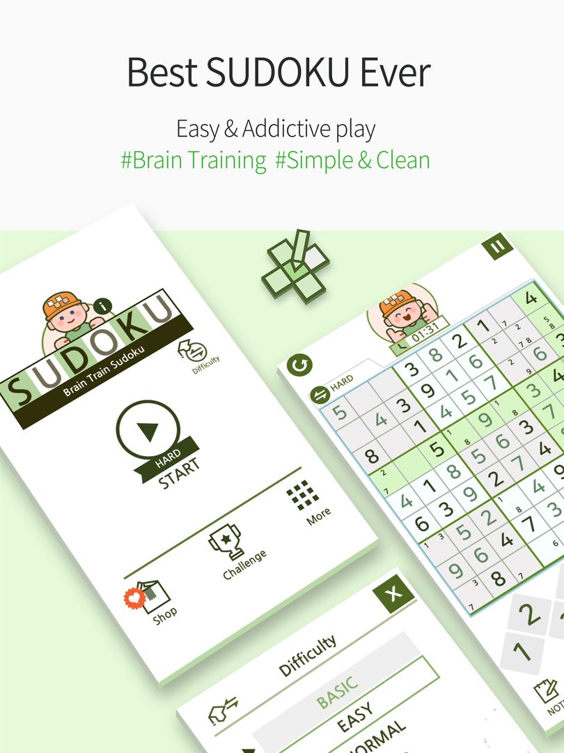 Brain Train Sudoku : BTS screenshot game