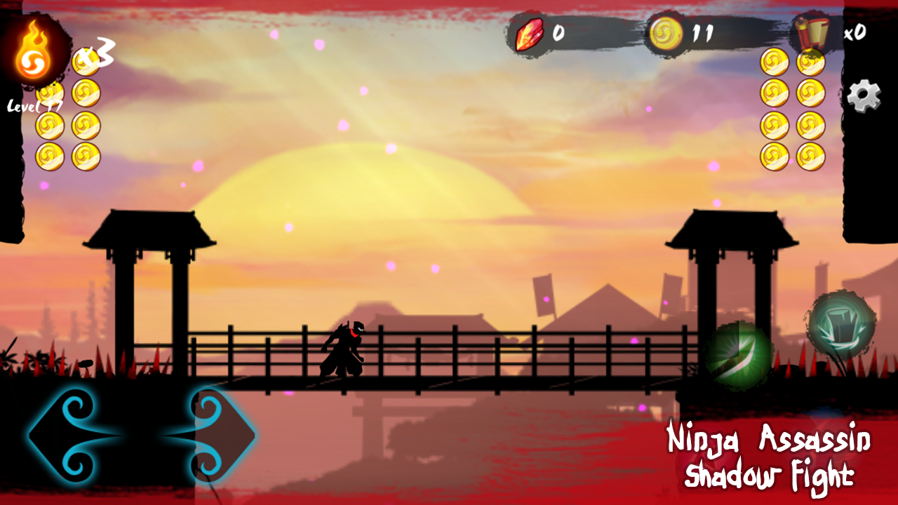 Ninja Assassin: Shadow Fight ゲームのスクリーンショット