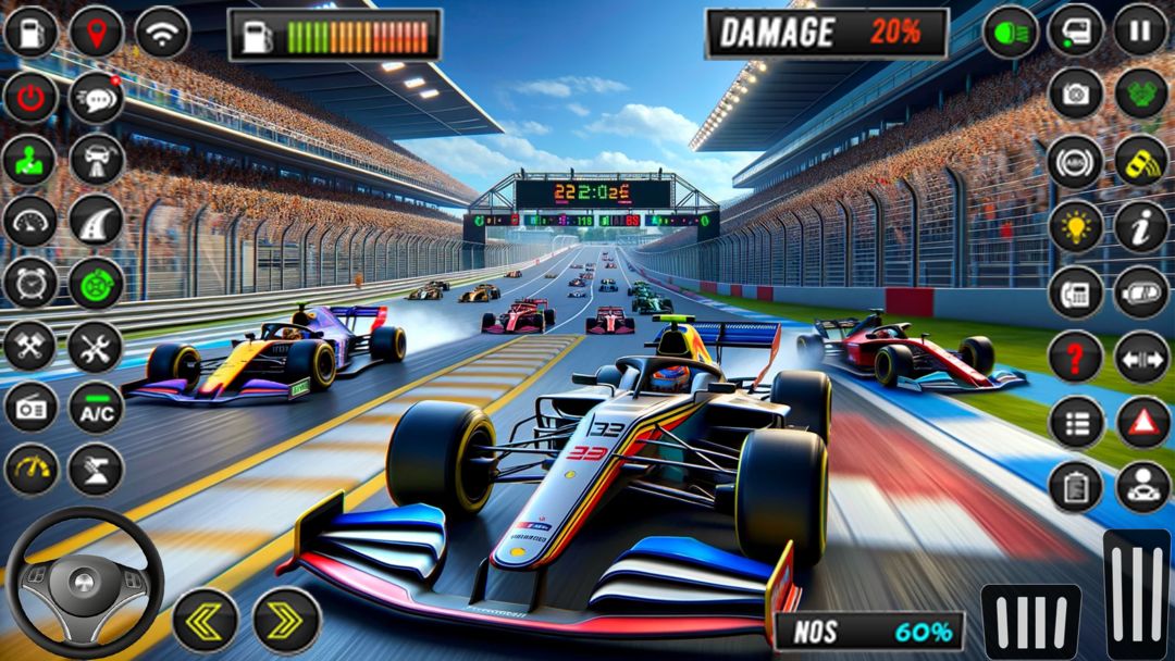 方程式赛车比赛：賽車遊戲遊戲截圖