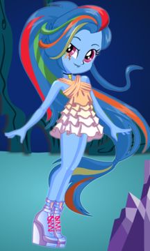 Dress up Rainbow Dash Game Screenshot