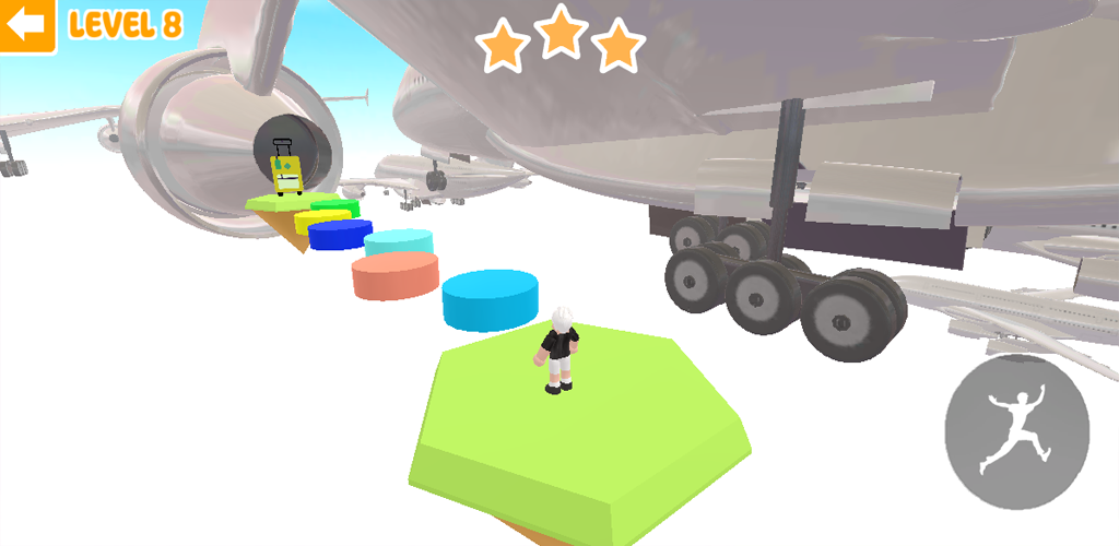 Parkour & obby on the airplane Game Screenshot