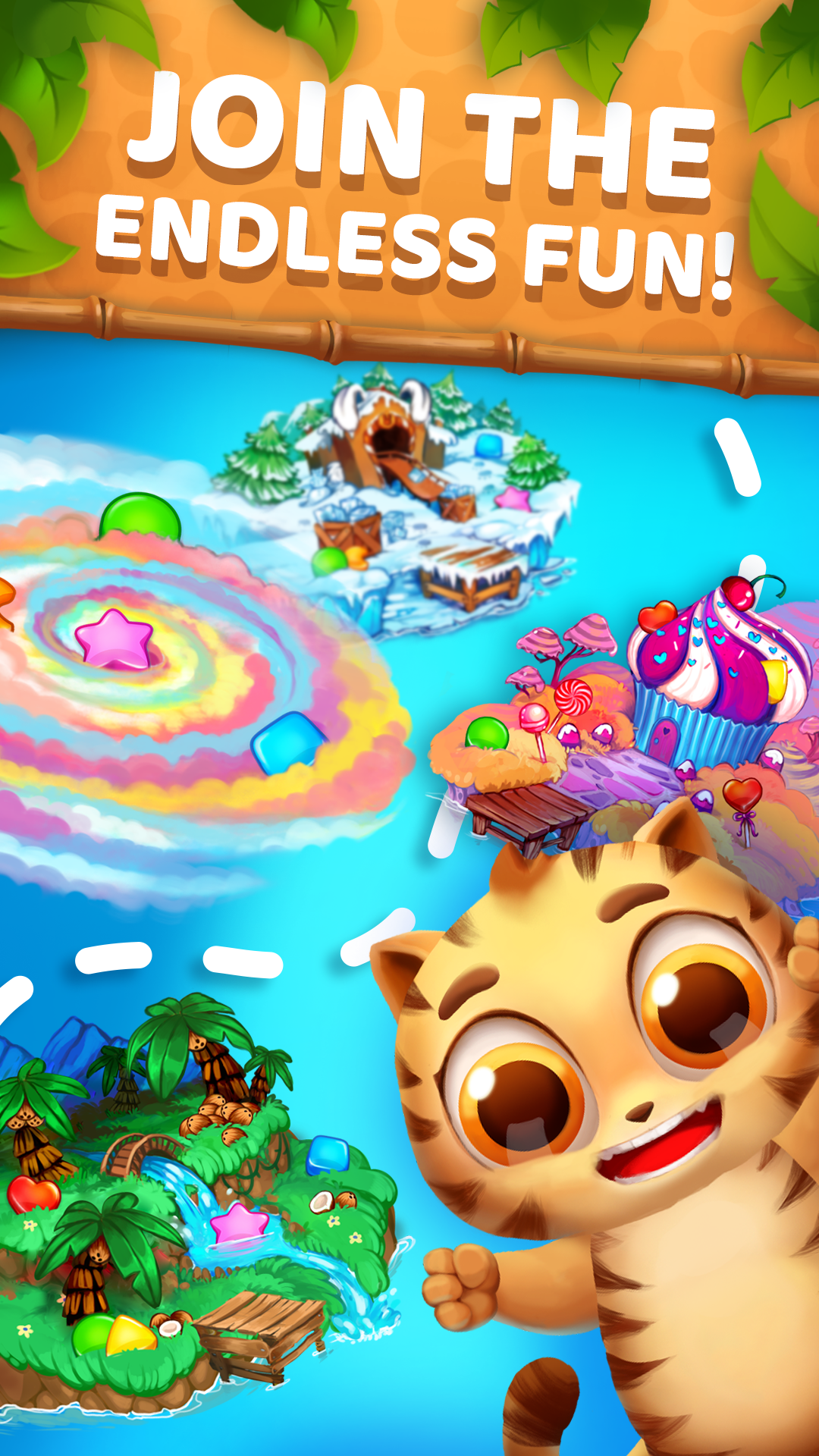Animatch Friends: cute match 3 Game Screenshot
