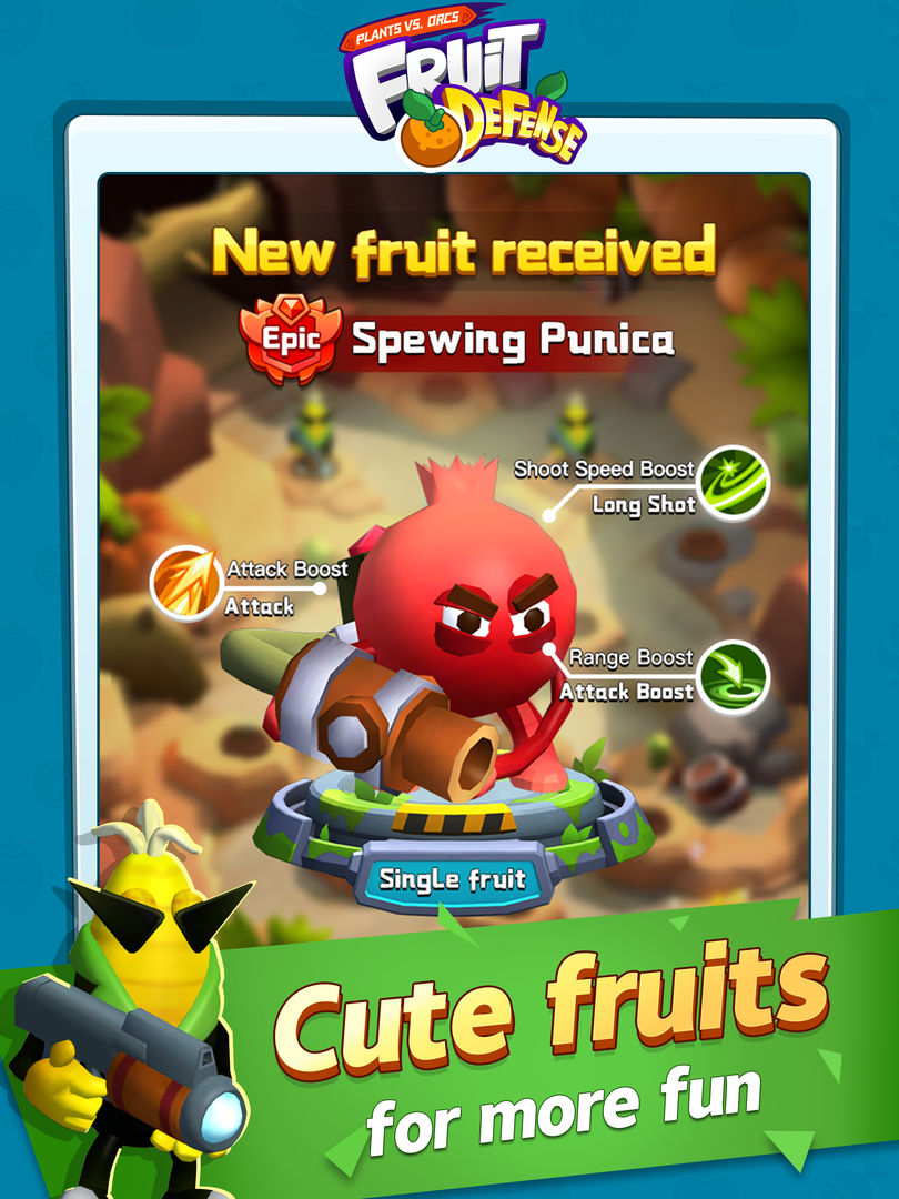 Screenshot of Fruit defense