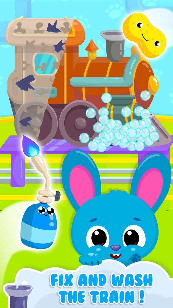 Screenshot of Cute & Tiny Trains - Choo Choo! Fun Game for Kids