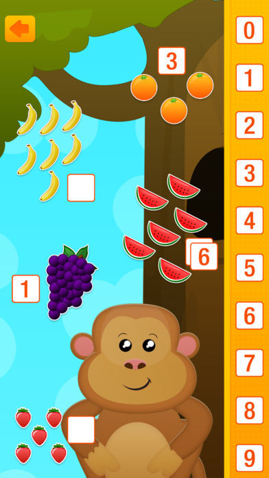 Screenshot of Preschool Puzzle Math - Basic School Math Adventure Learning Game (Numbers Counting Addition Subtraction) for kids
