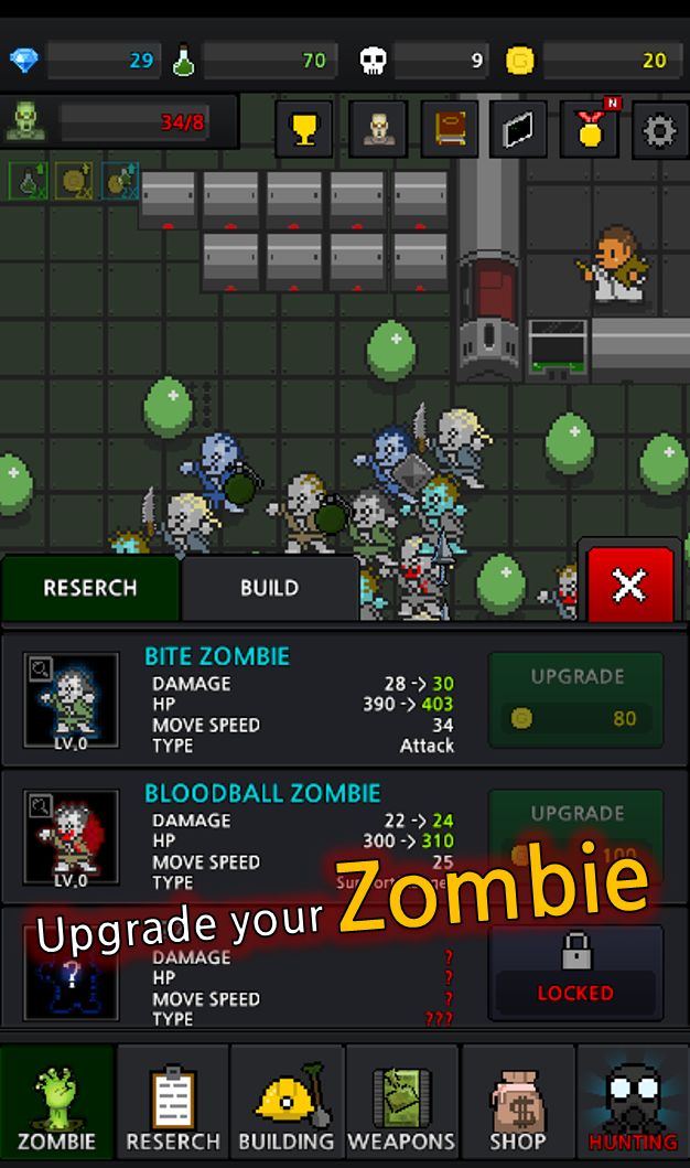 Grow Zombie : Merge Zombie ภาพหน้าจอเกม