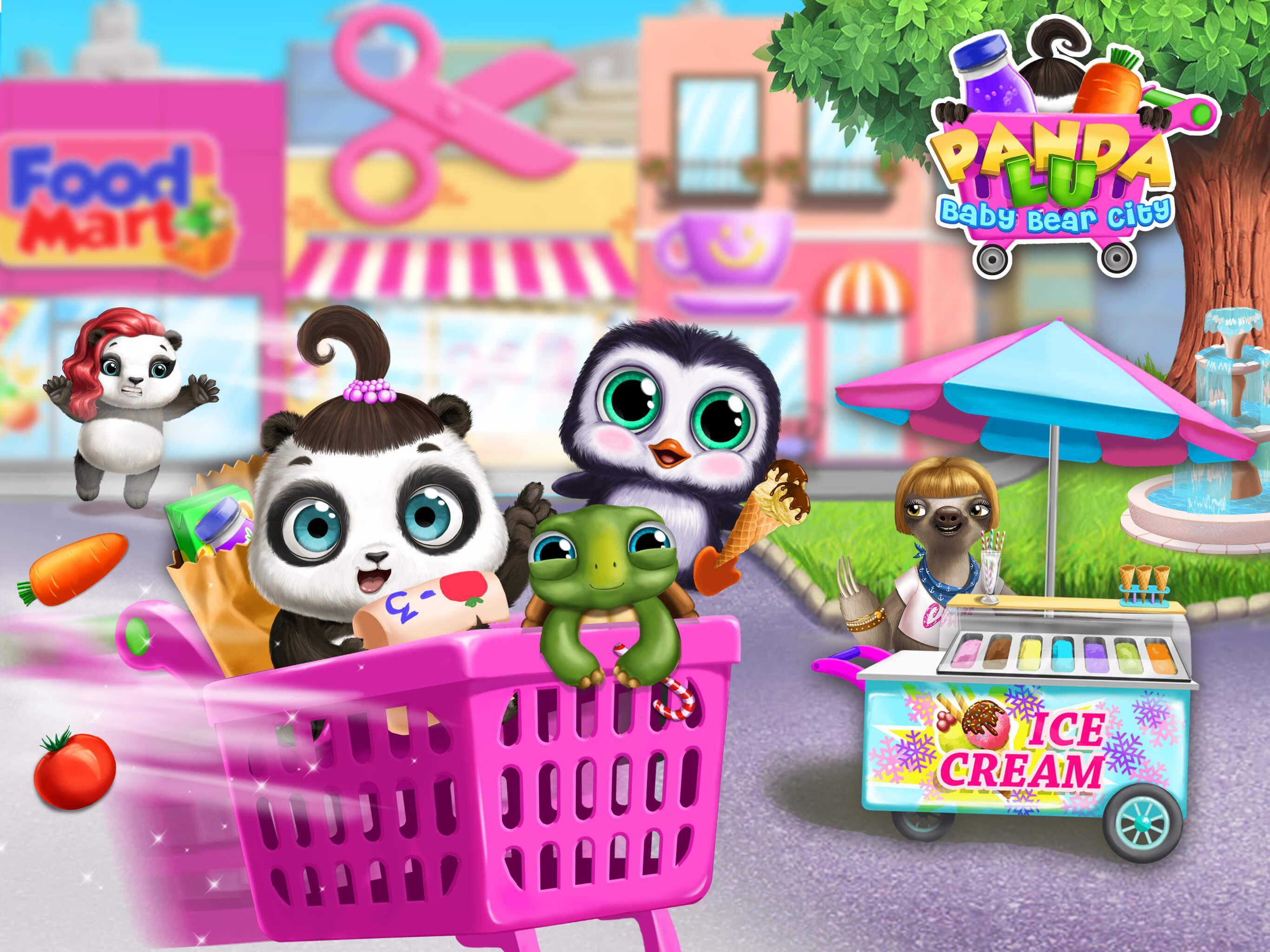 Panda Lu Baby Bear City Game Screenshot