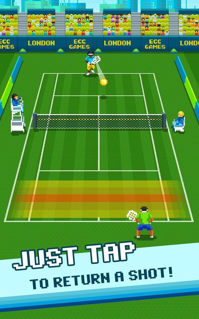Super One Tap Tennis 게임 스크린 샷