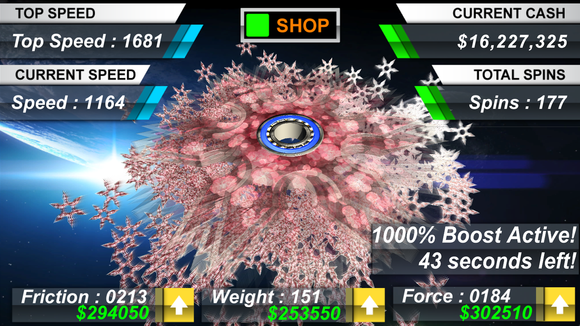 KeemStar's Fidget Spinner Game Screenshot