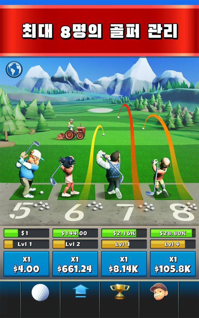 Idle Golf Tycoon (아이들 골프) 게임 스크린 샷