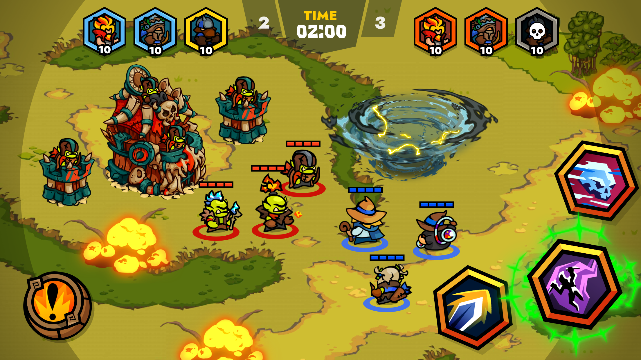 Rushlands – epic MOBA war Game Screenshot