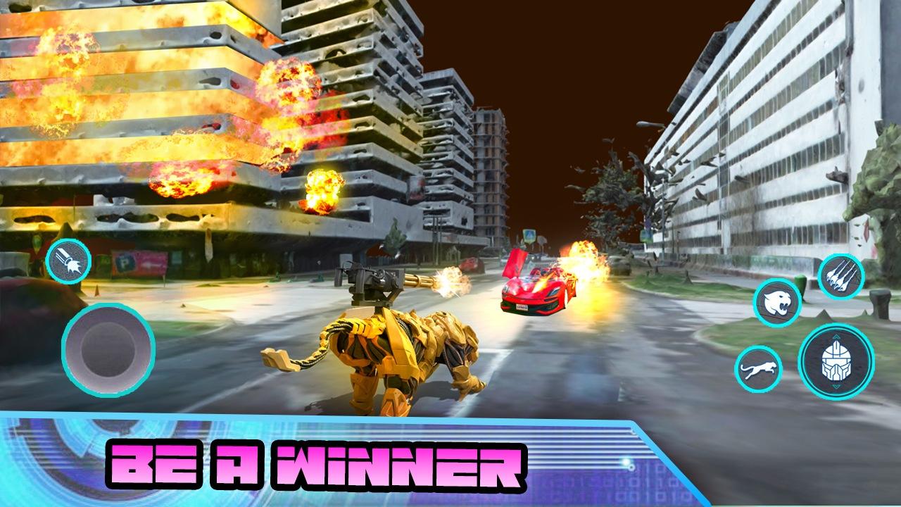 Robot Car Fight Transformers Game Screenshot