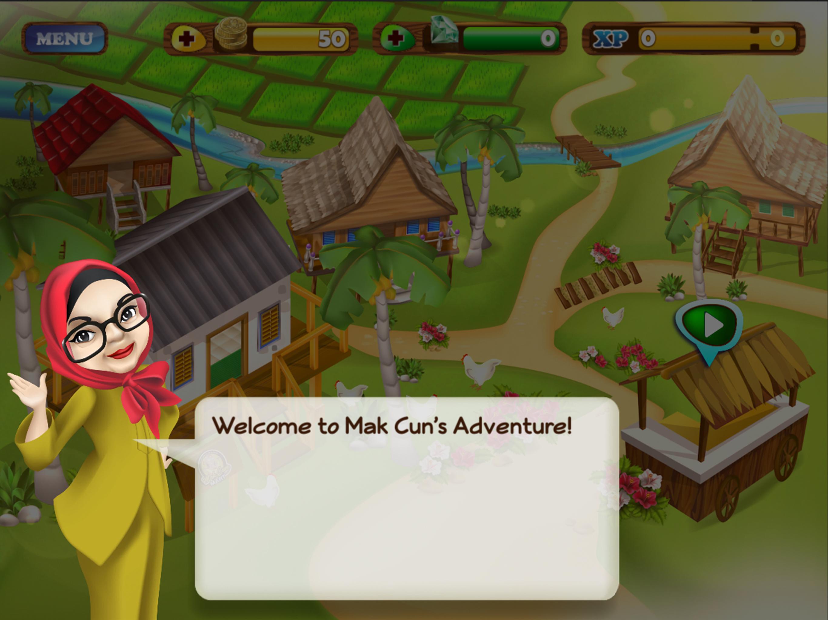 Mak Cun's Adventure Game Screenshot