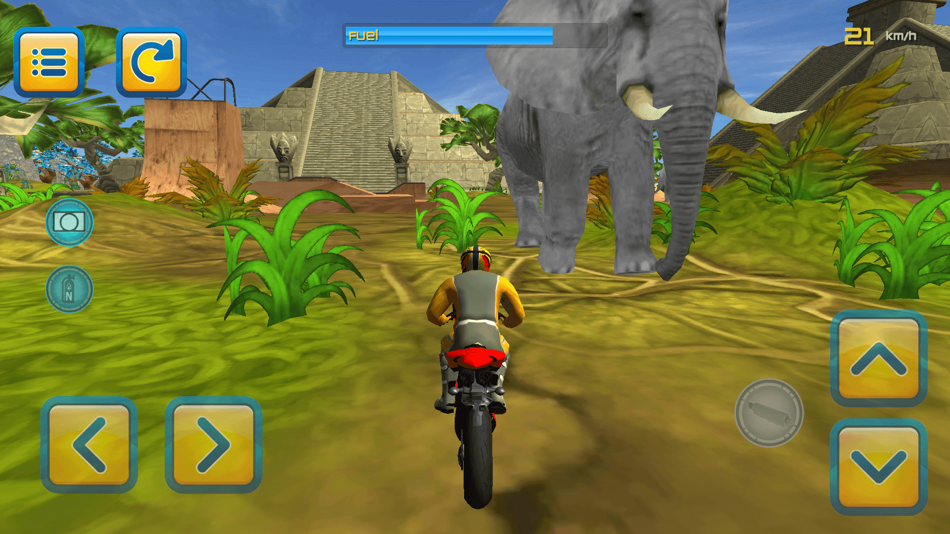 Screenshot 2 of Jungle Motorbike Jumping 3D 
