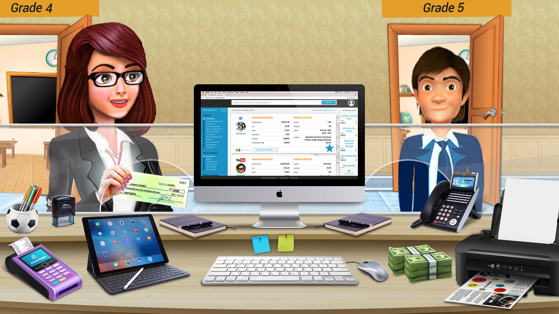 School Cashier Games For Girls Game Screenshot