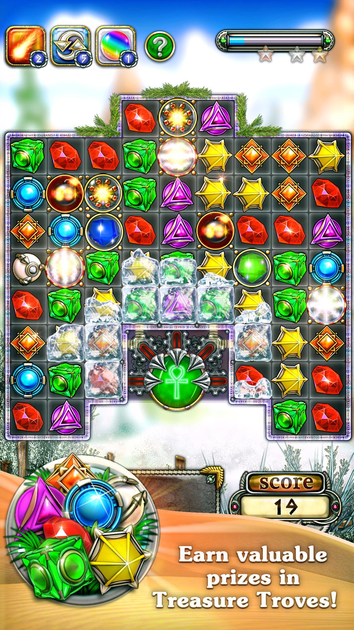 Jewellust Endless: match 3 Game Screenshot