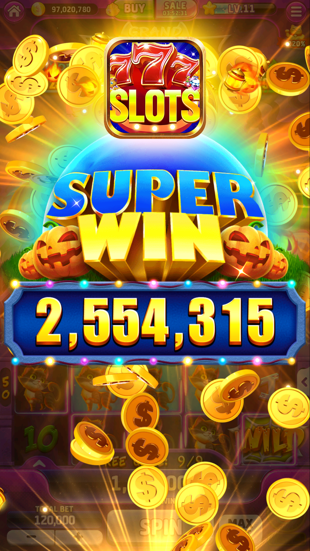 Lucky Slots 777 Game Screenshot