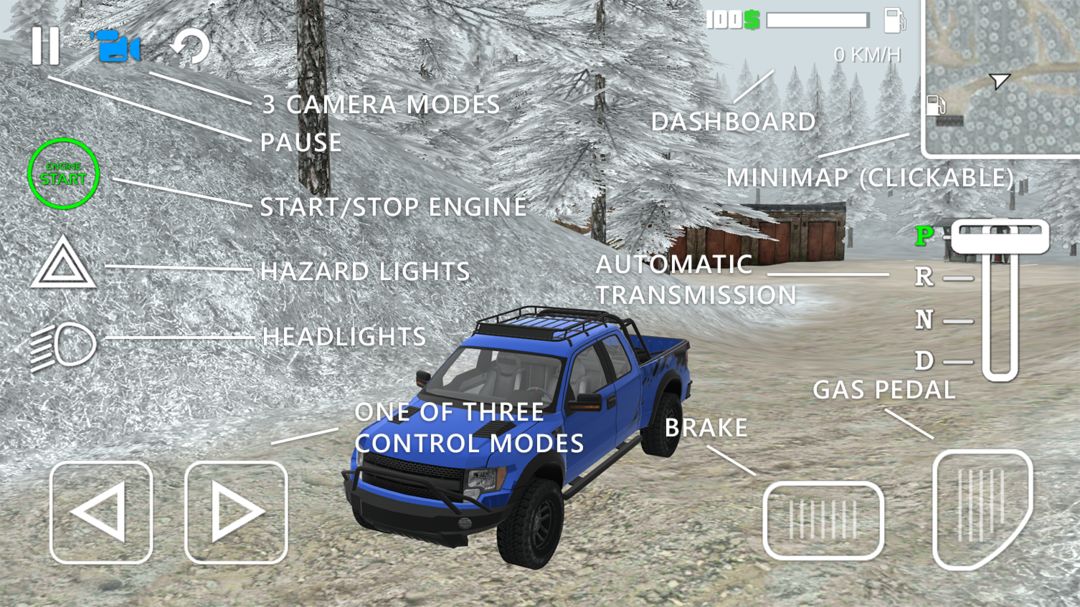 Screenshot of Off-Road: Winter Forest