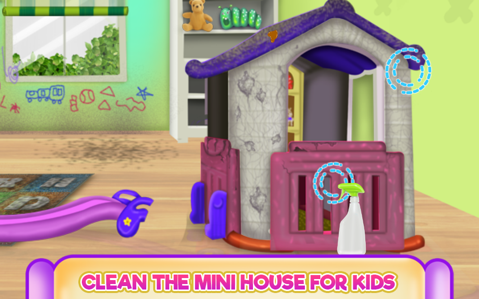 Скриншот игры Kindergarten House Cleaning