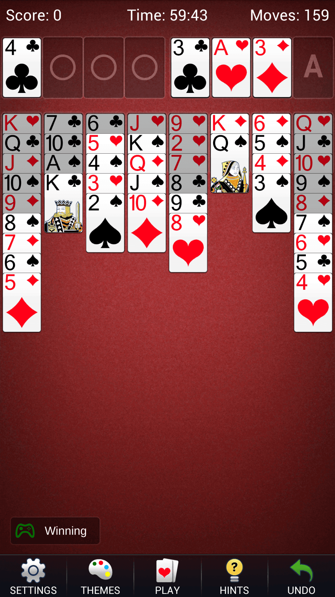 Screenshot of FreeCell Solitaire - Card Game
