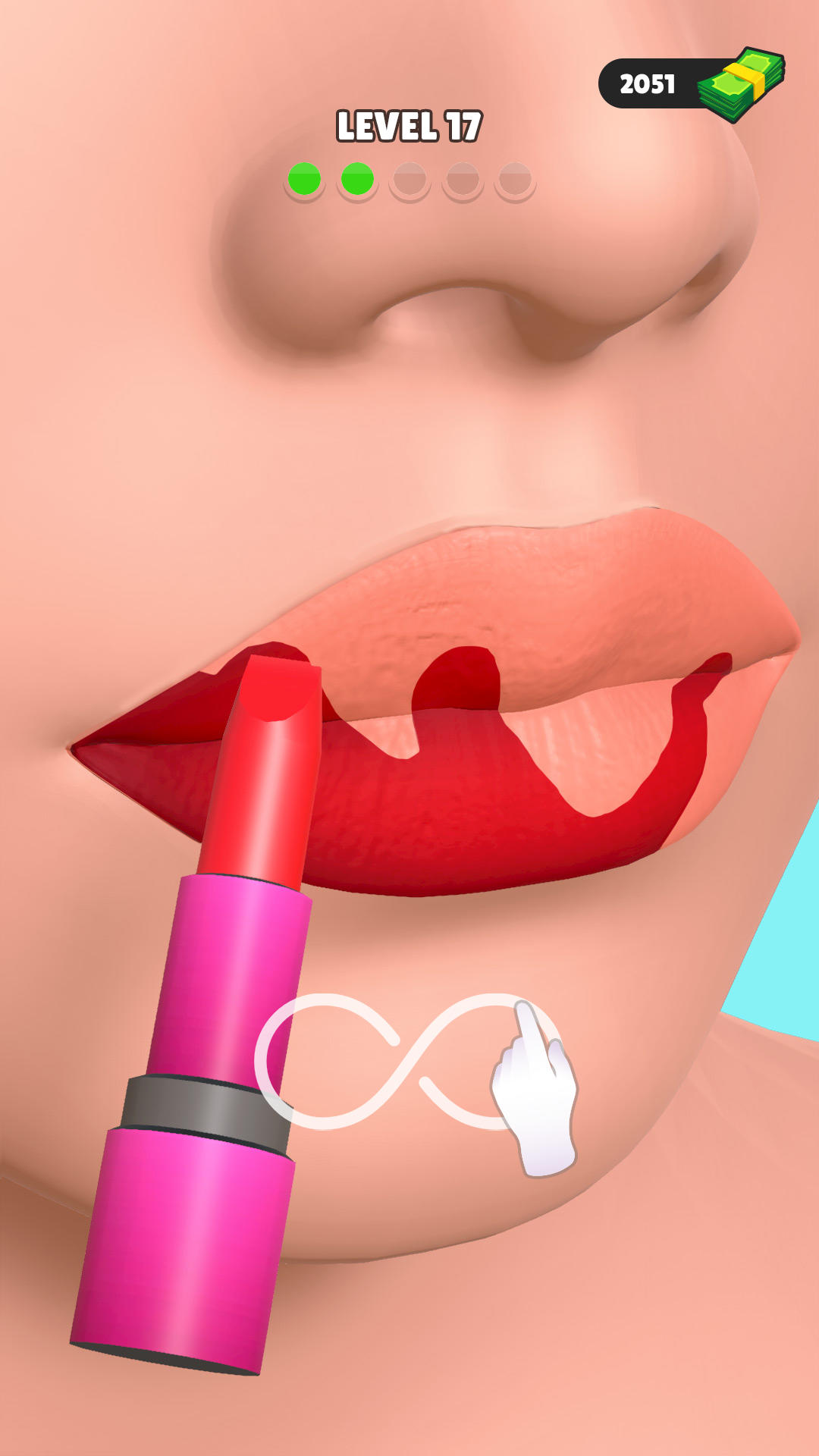 Lip Art 3D Beauty Makeup Games Game Screenshot