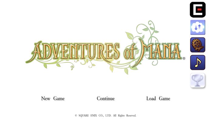 Adventures of Mana 게임 스크린 샷