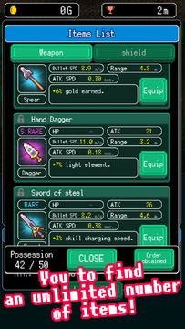 Cuplikan Layar Game Pixel Dungeon Hero