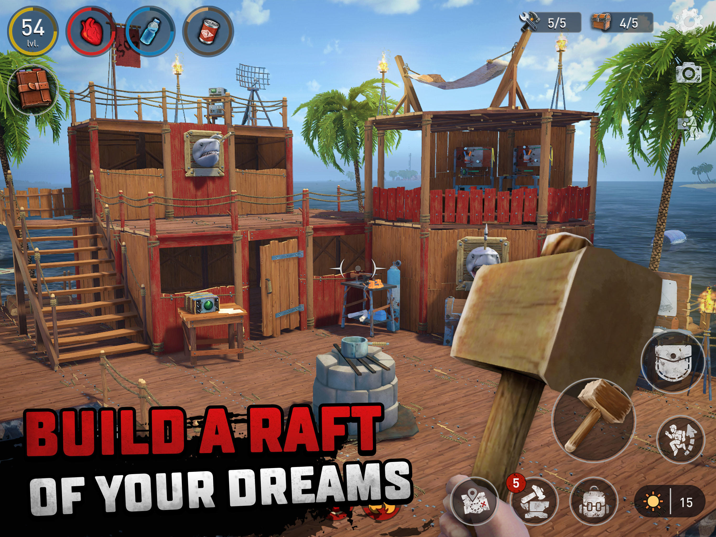 Raft® Survival - Ocean Nomad Game Screenshot