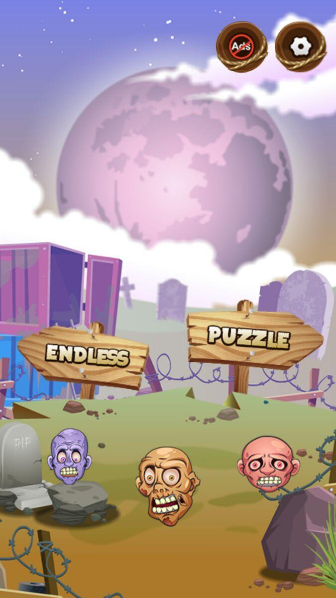 Bubble Shooter - Zombies Game Screenshot