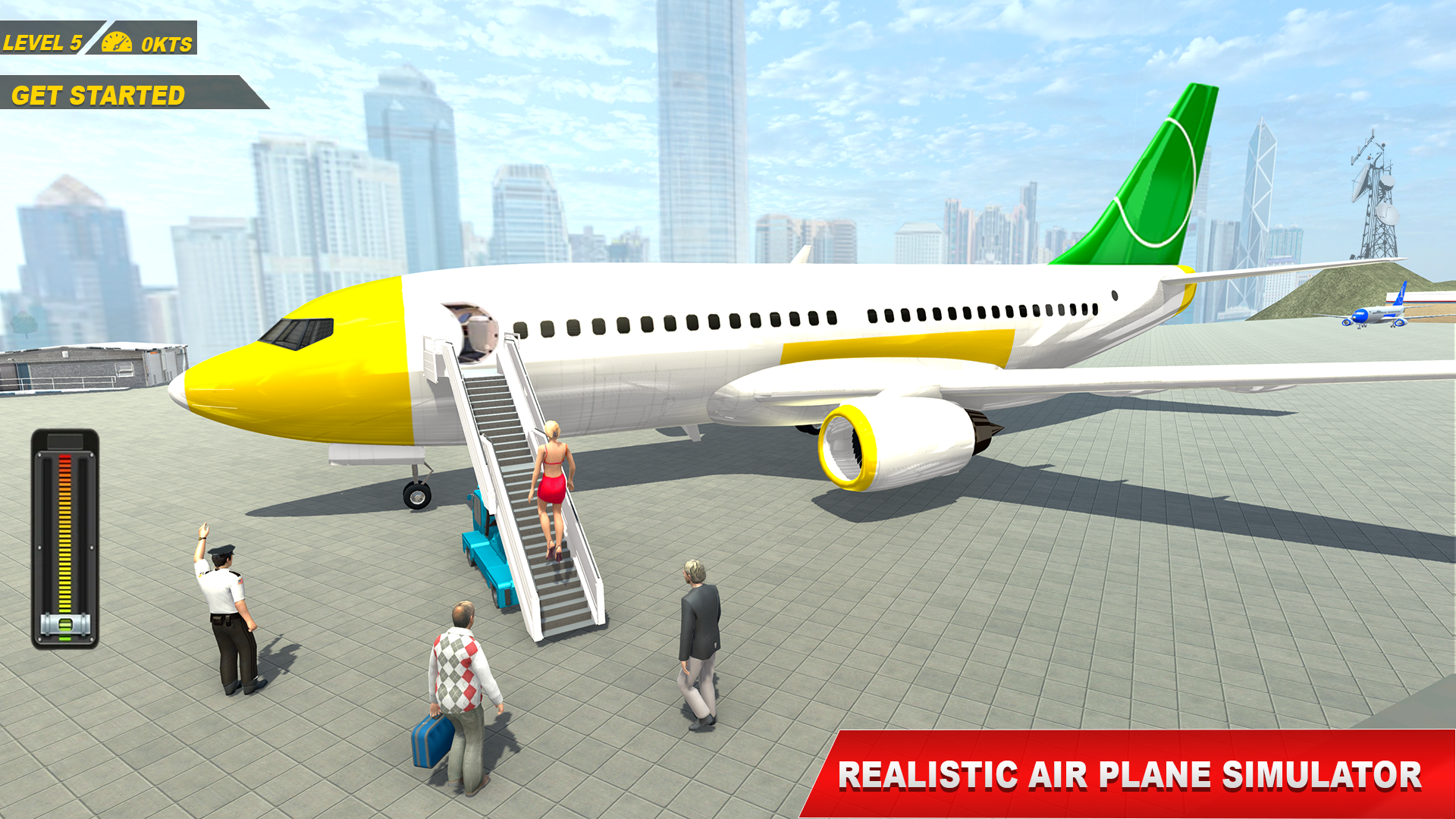 Flight Simulator Plane Game 3D 게임 스크린샷