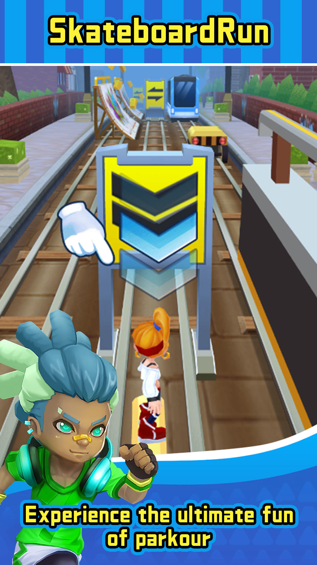 Skateboard Run Game Screenshot