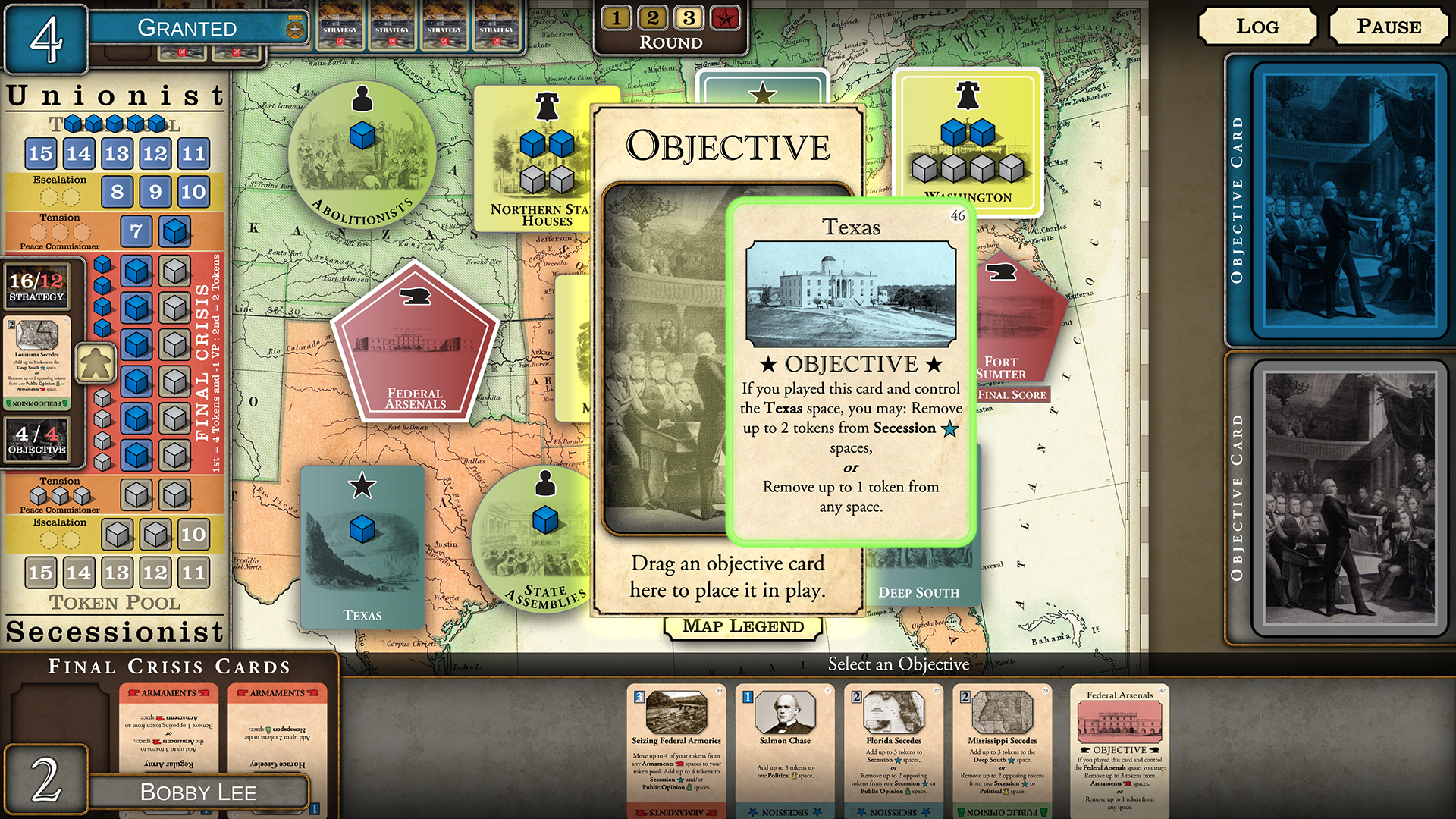Captura de Tela do Jogo Fort Sumter: The Secession Cri