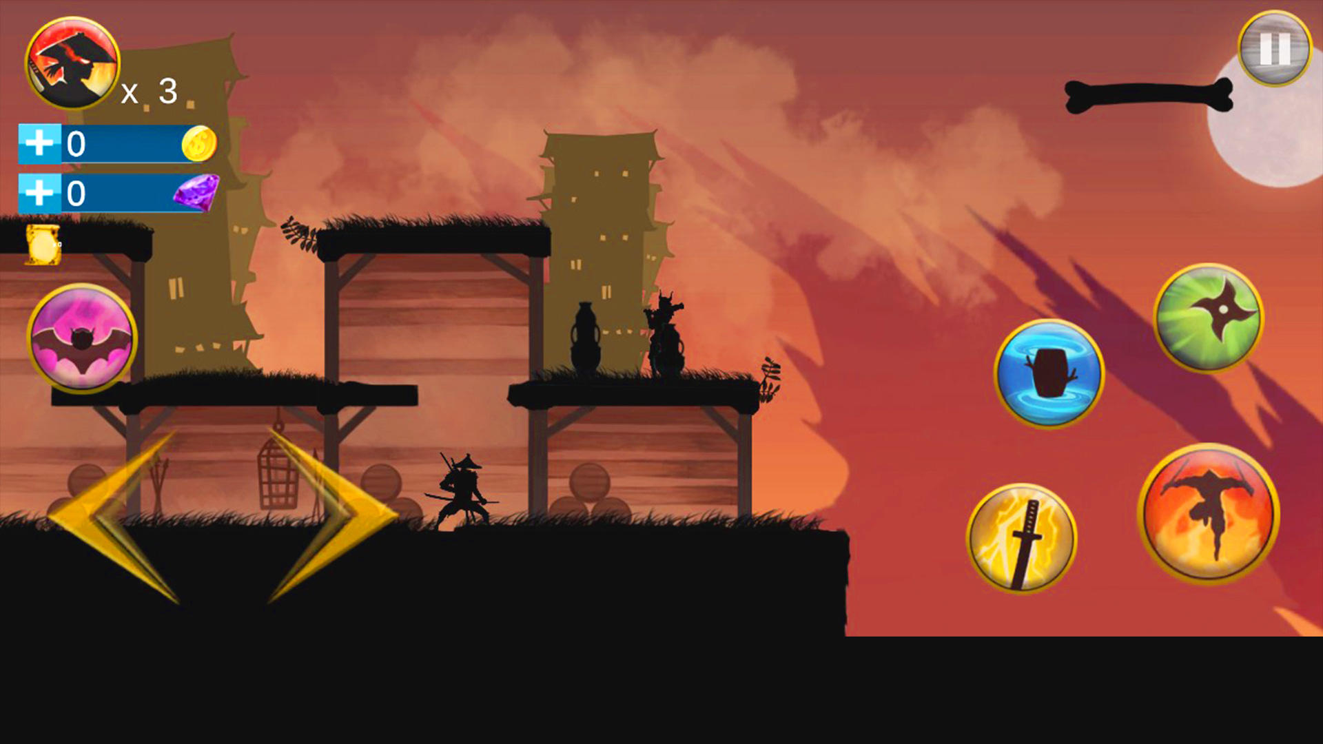 Shadow Samurai : Ninja Revenge Game Screenshot