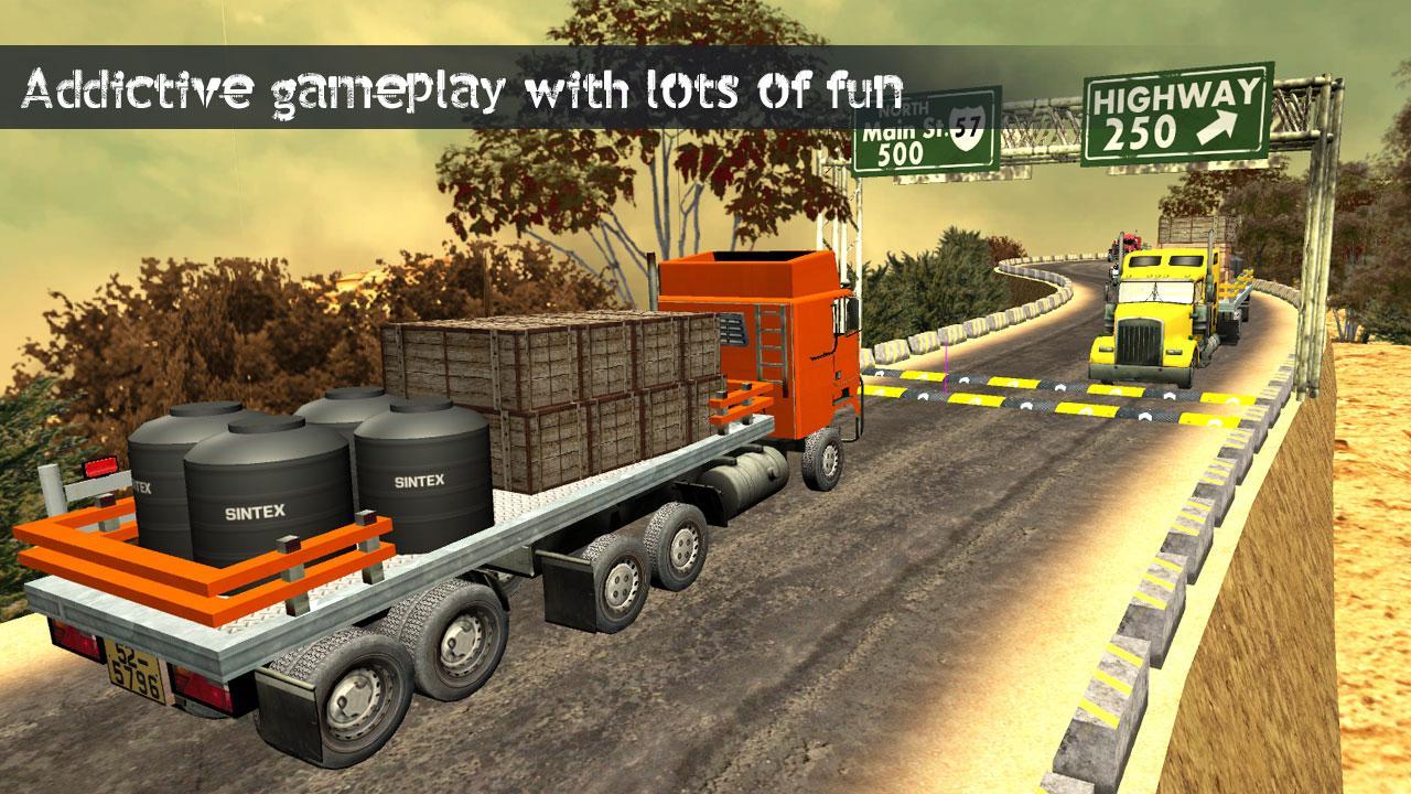 トラック運転の上り坂：トラックシミュレーターゲーム2020のキャプチャ