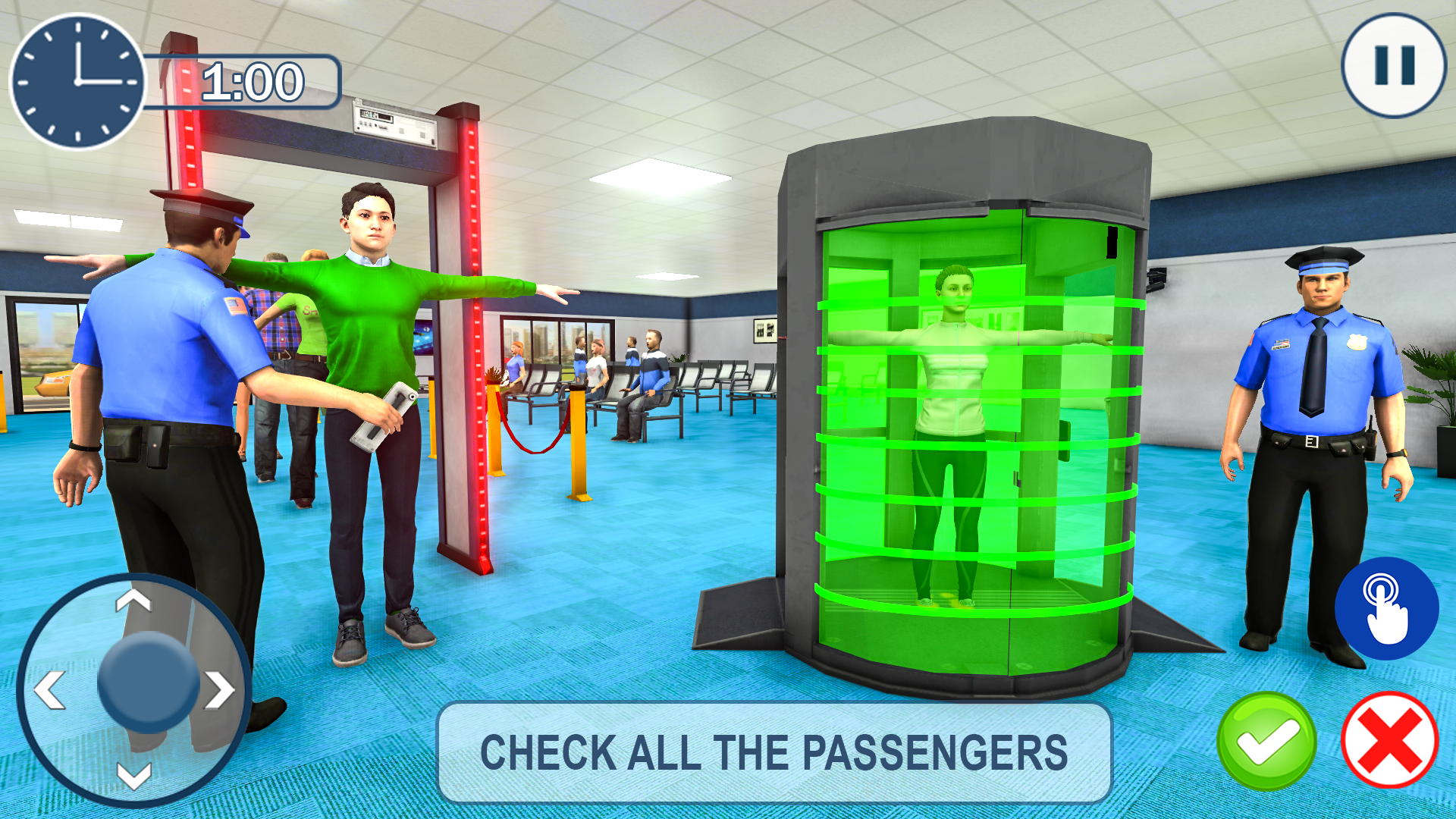 Airport Security Time Airplane Game Screenshot
