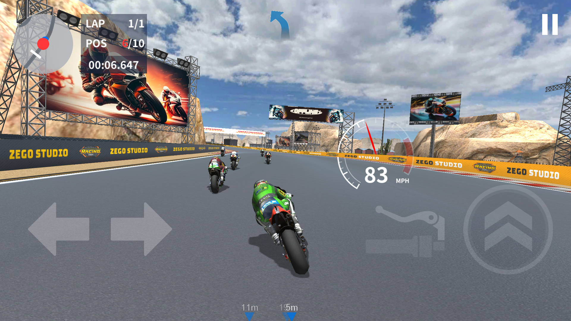 Screenshot of Moto Rider, Bike Racing Game