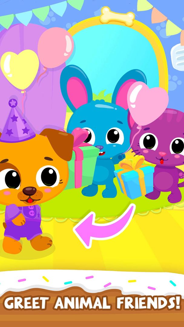 Cute & Tiny Birthday - Baby Pet Party screenshot game