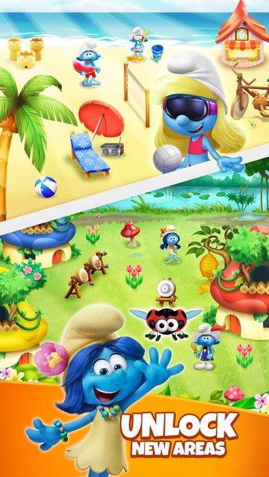 Smurfs Bubble Shooter Game Game Screenshot