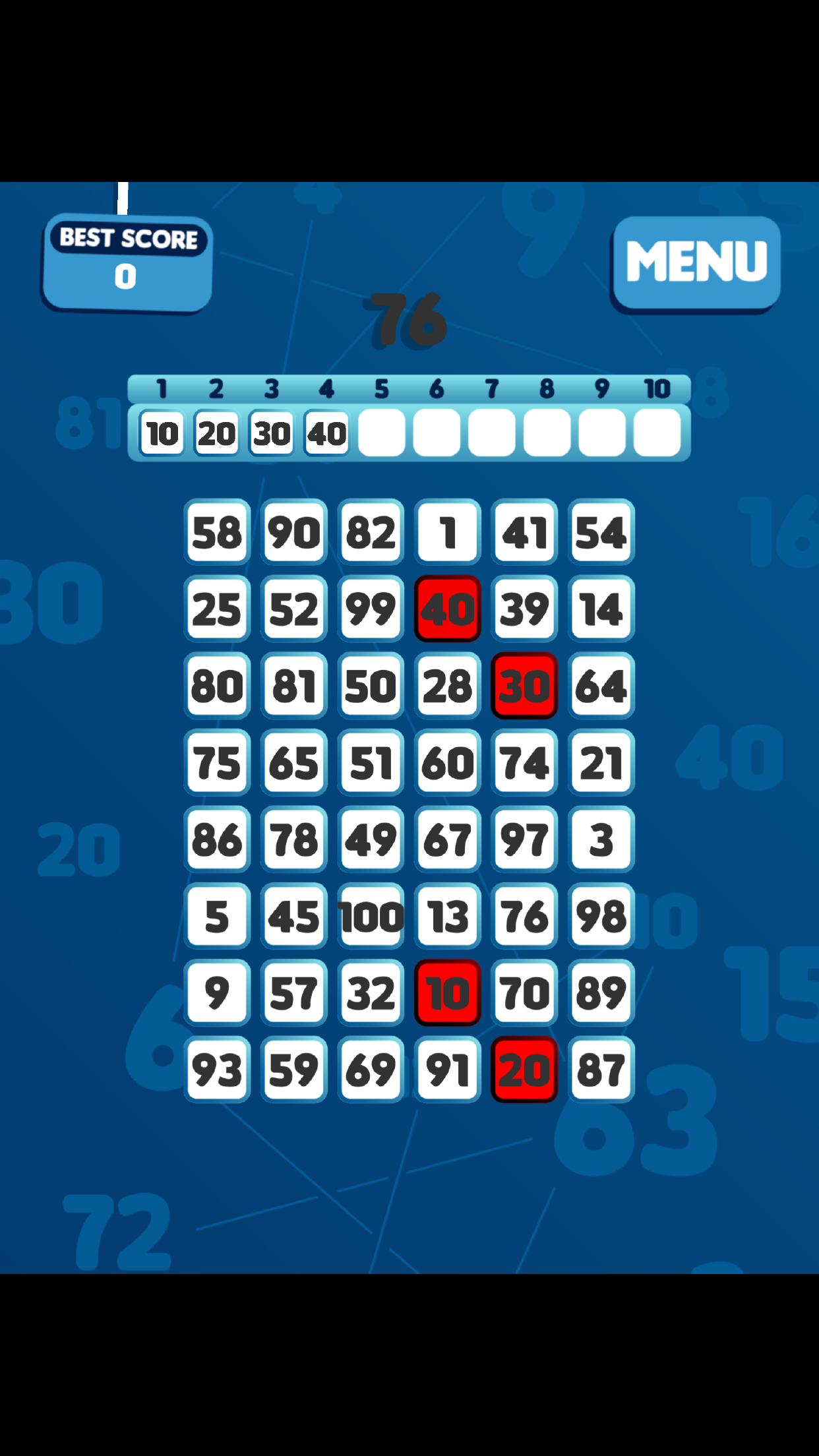 Count With Bucked X Game Screenshot