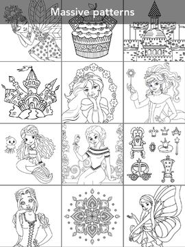 Princess coloring book Game Screenshot