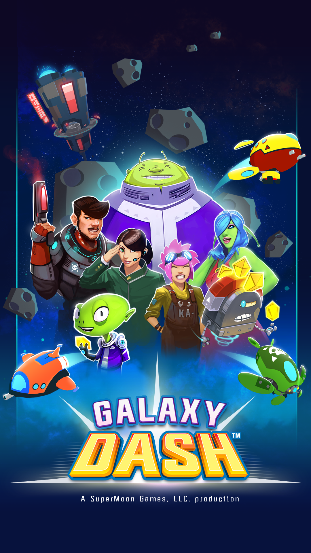 Galaxy Dash: Race to Outer Run Game Screenshot