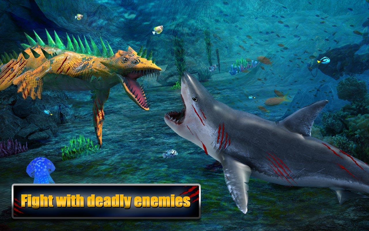 Angry Shark Adventures 3D Game Screenshot